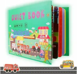 ksiazeczki-edukacyjne-ruchome-czesci-na-rzepy-dla-dzieci-pojazdy-quiet-book