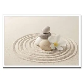 plakaty-w-ramie-60x40-kregi-na-piasku-i-kamyczki-spa