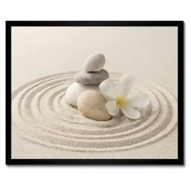 plakaty-w-ramie-50x40-kregi-na-piasku-i-kamyczki-spa
