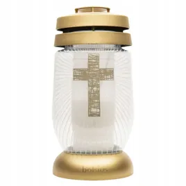 bolsius-zloty-znicz-na-grob-duzy-z-grafika-krzyza-elagancki-22-cm