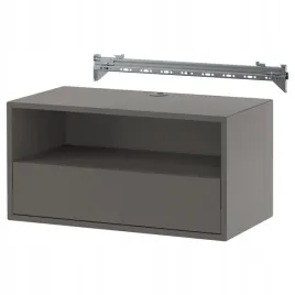 ikea-eket-polka-scienna-na-media-z-listwa-mocuj-ciemnoszary-70x35x35-cm