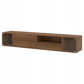 ikea-eket-szafka-na-tvhifi-brazowy-orzech-szklo-bezbarwne-210x35x35-cm