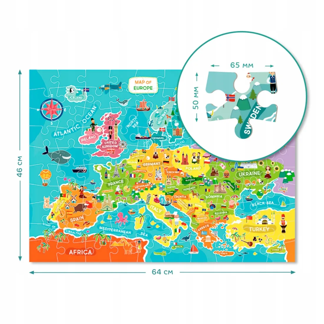 puzzle-100-elementow-mapa-europy