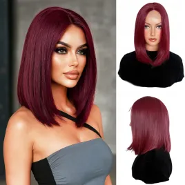 peruka-syntetyczna-wlosy-sztuczne-bob-burgund-gladki-krotka-fryzura-35cm