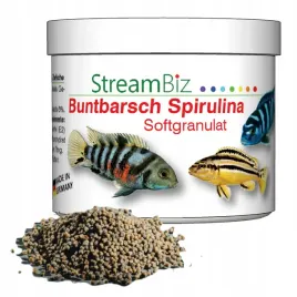 streambiz-buntbarsch-spirulina-softgranulat-granulat-230gr-pokarm-dla-ryb