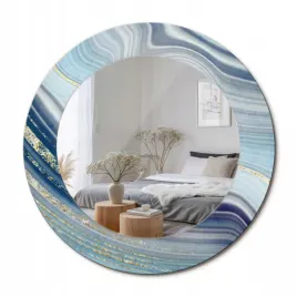 okragle-ozdobne-lustro-na-sciane-do-domu-biura-niebieski-marmur-fi-50-cm