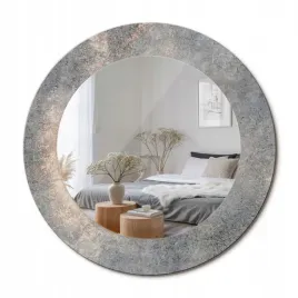 lustro-premium-z-szklana-ozdobna-rama-z-nadrukiem-vintage-beton-fi-50-cm