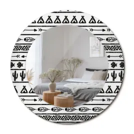 lustro-z-szklana-ozdobna-rama-z-nadrukiem-boho-minimalistyczny-fi-50-cm