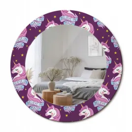 ozdobne-lustro-z-nadrukiem-w-nowoczesnym-stylu-jednorozec-gwiazdy-fi-50-cm