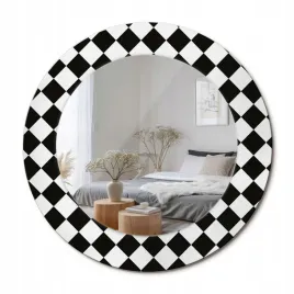stylowe-okragle-lustro-scienne-z-nadrukiem-na-szkle-szachy-biurko-fi-50-cm