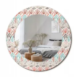 stylowe-okragle-lustro-scienne-z-nadrukiem-na-szkle-wzor-etniczny-fi-50-cm