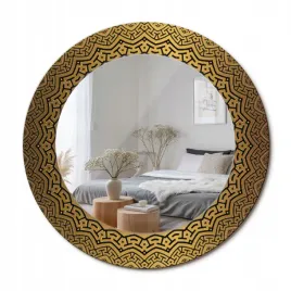 lustro-scienne-ze-szklana-ozdobna-rama-z-nadrukiem-grecki-ornament-fi-50-cm