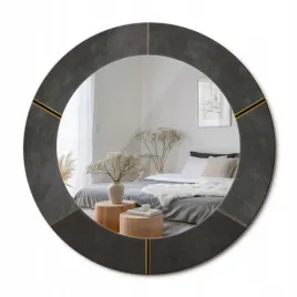 stylowe-okragle-lustro-scienne-z-nadrukiem-na-szkle-szare-trojkaty-fi-50-cm
