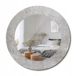 okragle-scienne-ozdobne-lustro-w-szklanej-obramowce-szary-beton-fi-50-cm
