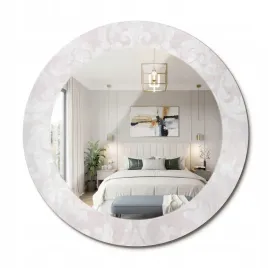 lustro-premium-z-szklana-ozdobna-rama-z-nadrukiem-tekstura-rococo-fi-60-cm