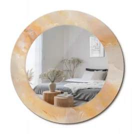 lustro-premium-z-szklana-ozdobna-rama-z-nadrukiem-marmur-onyks-fi-50-cm