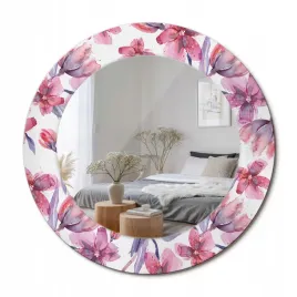 ozdobne-lustro-z-nadrukiem-w-nowoczesnym-stylu-kwiaty-akwarelowe-fi-50-cm
