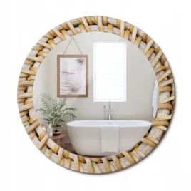 okragle-dekoracyjne-lustro-z-nadrukiem-do-salonu-pokoju-plecionka-fi-70-cm
