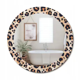 stylowe-okragle-lustro-scienne-z-nadrukiem-na-szkle-wzor-w-cetki-fi-70-cm