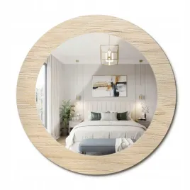 stylowe-okragle-lustro-scienne-z-nadrukiem-na-szkle-jasne-drewno-fi-60-cm