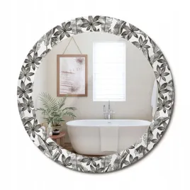 ozdobne-lustro-z-nadrukiem-w-nowoczesnym-stylu-liscie-tropikalne-fi-70-cm