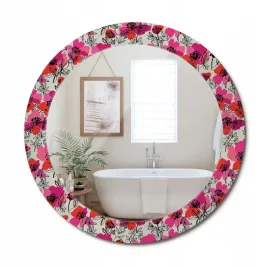 stylowe-okragle-lustro-scienne-z-nadrukiem-na-szkle-rozowe-maki-fi-70-cm