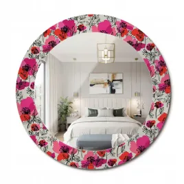 stylowe-okragle-lustro-scienne-z-nadrukiem-na-szkle-rozowe-maki-fi-60-cm