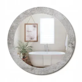 okragle-scienne-ozdobne-lustro-w-szklanej-obramowce-szary-beton-fi-70-cm