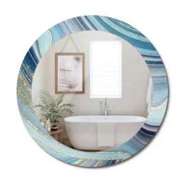 okragle-ozdobne-lustro-na-sciane-do-domu-biura-niebieski-marmur-fi-70-cm