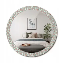 okragle-nowoczesne-lustro-scienne-z-nadrukiem-na-szkle-wzor-boho-fi-90-cm