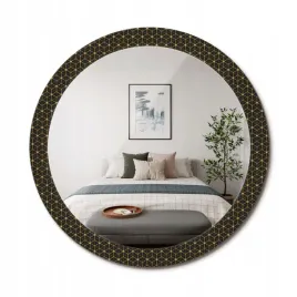 scienne-lustro-z-ozdobna-grafika-na-szkle-geometria-szesciokatna-fi-90-cm