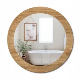 lustro-premium-z-szklana-ozdobna-rama-z-nadrukiem-tekstura-drewna-fi-70-cm