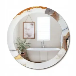 wiszace-lustro-ze-szklana-obramowke-z-nadrukiem-bialy-marmurek-fi-70-cm