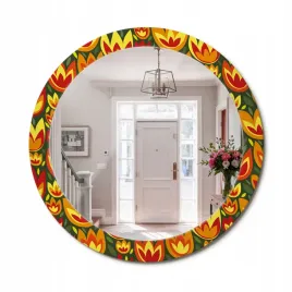 wiszace-lustro-ze-szklana-obramowke-z-nadrukiem-tulipany-retro-fi-80-cm