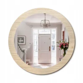 stylowe-okragle-lustro-scienne-z-nadrukiem-na-szkle-jasne-drewno-fi-80-cm