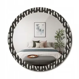lustro-scienne-z-ozdobnym-szklanym-obramowaniem-czarno-biale-piora-fi-90-cm