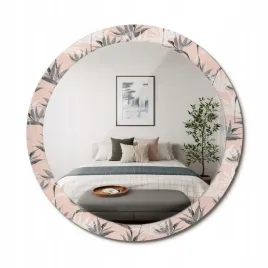 okragle-nowoczesne-lustro-scienne-z-nadrukiem-na-szkle-strelicja-fi-90-cm