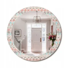 stylowe-okragle-lustro-scienne-z-nadrukiem-na-szkle-wzor-etniczny-fi-80-cm