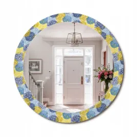 ozdobne-lustro-z-nadrukiem-w-nowoczesnym-stylu-niebieskie-kwiaty-fi-80-cm