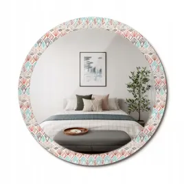 stylowe-okragle-lustro-scienne-z-nadrukiem-na-szkle-wzor-etniczny-fi-90-cm