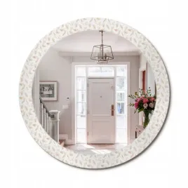 stylowe-okragle-lustro-scienne-z-nadrukiem-na-szkle-ptasie-piora-fi-80-cm