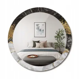 okragle-scienne-ozdobne-lustro-w-szklanej-obramowce-marmur-loft-fi-90-cm