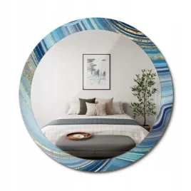 okragle-ozdobne-lustro-na-sciane-do-domu-biura-niebieski-marmur-fi-90-cm