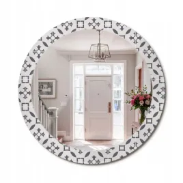 stylowe-okragle-lustro-scienne-z-nadrukiem-na-szkle-wzor-kafelki-fi-80-cm