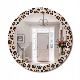 stylowe-okragle-lustro-scienne-z-nadrukiem-na-szkle-wzor-w-cetki-fi-80-cm