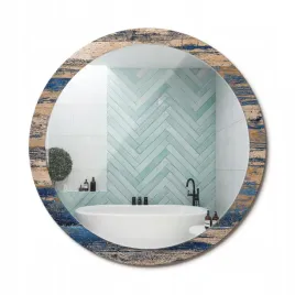 lustro-z-szklana-ozdobna-rama-z-nadrukiem-abstrakcyjne-drewno-fi-100-cm