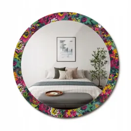 ozdobne-lustro-z-nadrukiem-w-nowoczesnym-stylu-malowane-kwiaty-fi-90-cm