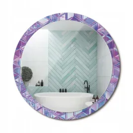 ozdobne-lustro-z-nadrukiem-w-nowoczesnym-stylu-krysztalowy-wzor-fi-100-cm