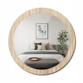 lustro-z-nadrukiem-do-lazienki-kuchni-przedpokoju-bambus-sloma-fi-90-cm