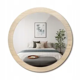 stylowe-okragle-lustro-scienne-z-nadrukiem-na-szkle-jasne-drewno-fi-90-cm